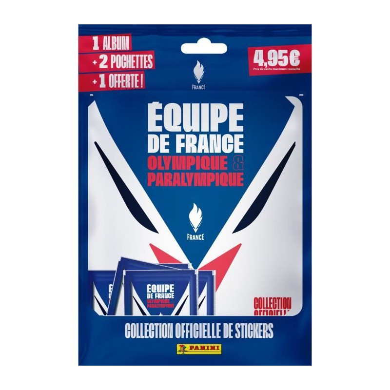 Album de stickers + pochettes - PANINI - JO 2024 Equipe de France