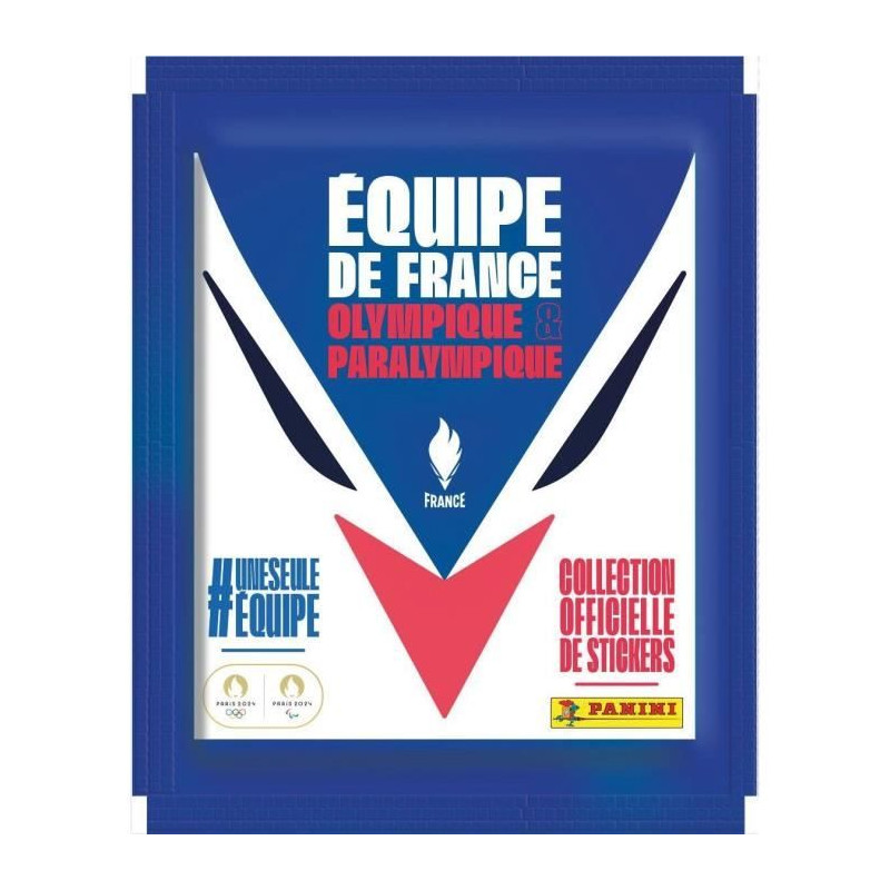 Boîte métal avec 10 pochettes + 2 cartes édition limitée - PANINI - JO 2024 Equipe de France