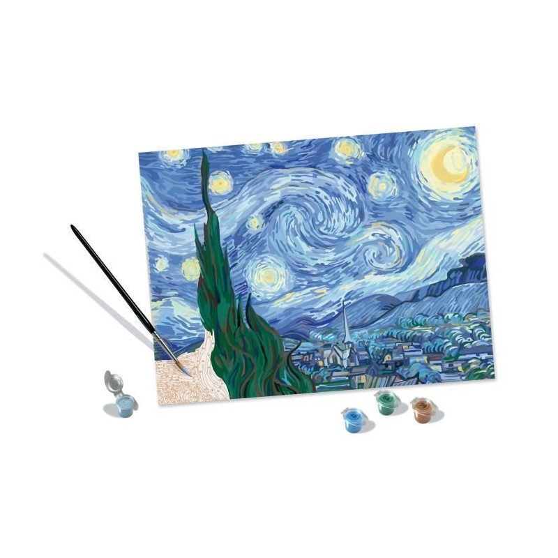 CreArt grand format 30x40 cm Van Gogh, La nuit étoilée, Des 14 ans, 23518, Ravensburger