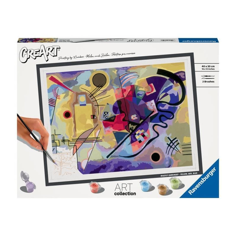 CreArt grand format 30x40 cm Kandinsky, Des 12 ans, 23650, Ravensburger