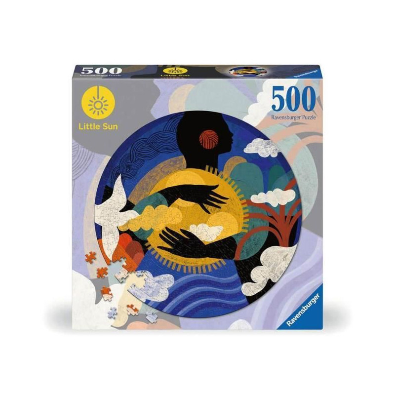 Puzzle rond 500 pieces Ressentir, Little Sun, Adultes et enfants des 10 ans, Puzzle de qualité supérieure, Encastrement parfai