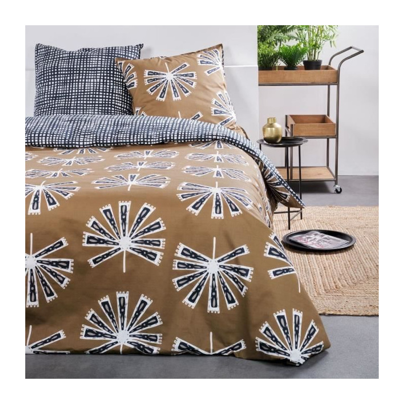 Parure de lit - TODAY - Sunshine - 116468 - 2 personnes - 220x240 cm - Coton - Imprimé 9.26