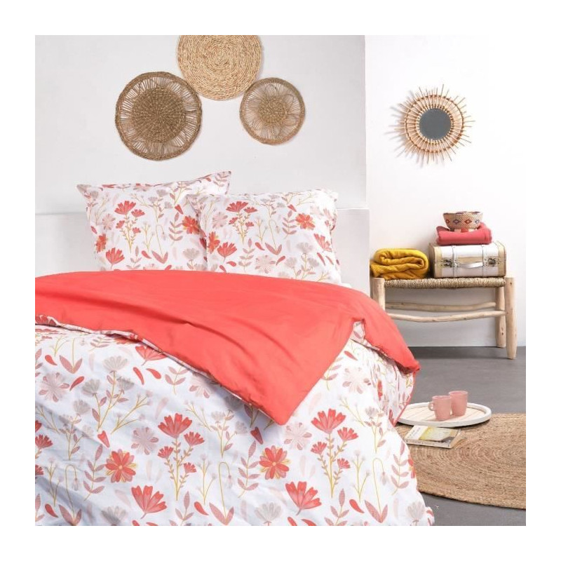 Parure de lit - TODAY - Sunshine - 119464 - 2 personnes - 260x240cm - Coton - Imprimé 11.43