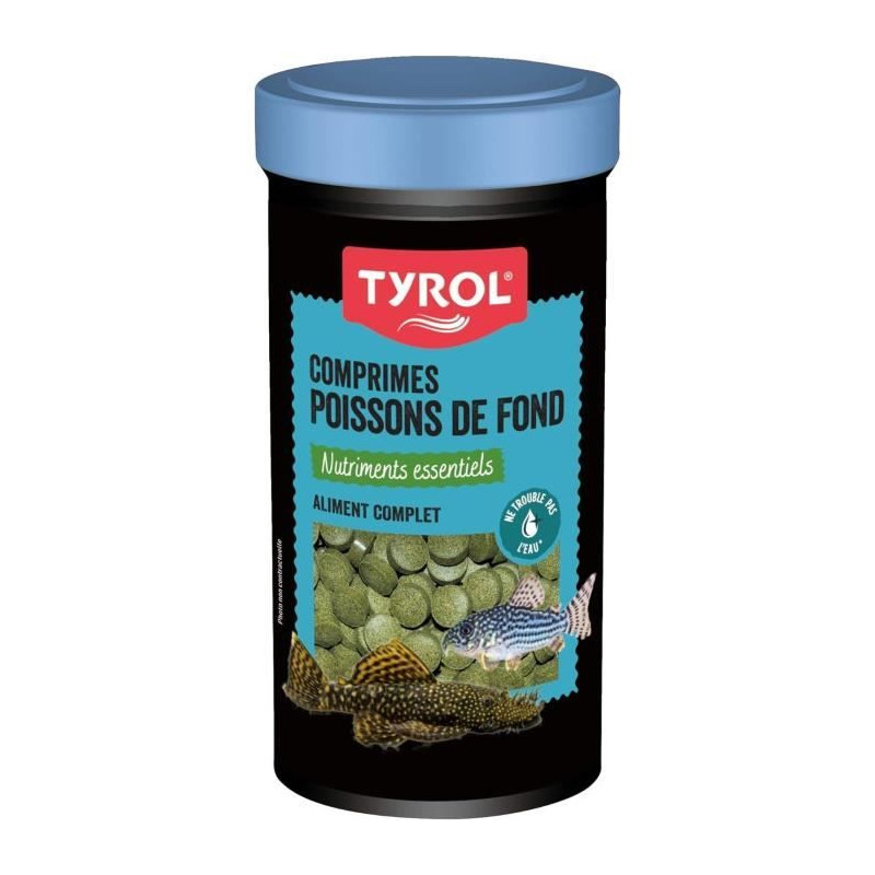 Aliment complet en comprimés - TYROL - 362890 - Poissons de fond - 250 ml