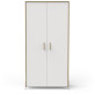 Armoire 2 portes - NAILI - Hamilton / Blanc mat - 89,1 x 50 x 183 cm - DEMEYERE