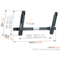 Support mural pour écran plat Vogel s THIN 515 INCLINABLE EXTRA PLAT POUR TELEVISION DE 40 A 65 