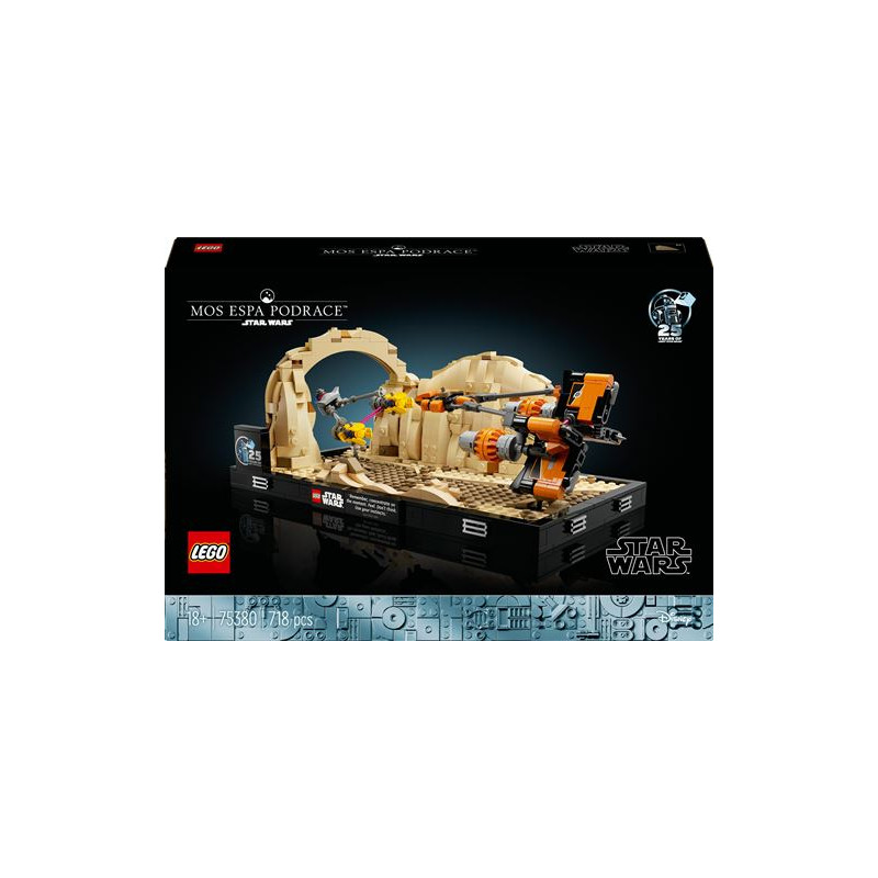 LEGO® Star Wars™ 75380 Diorama de la course de podracers de Mos Espa