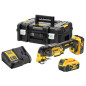 Scie oscillante 18V XR + 2 batteries 5 Ah + chargeur + coffret + accessoires DEWALT DCS356P2 QW