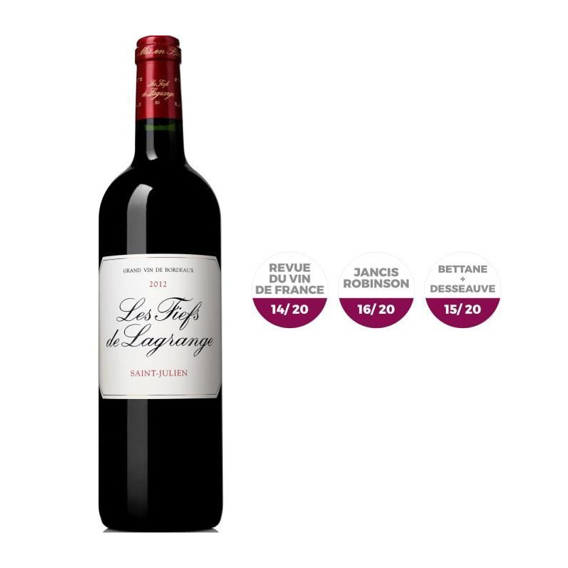 Les Fiefs de Lagrange 2012 Saint-Julien - Vin rouge de Bordeaux