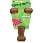 Benebone - Jouet os a macher pour chien adulte saveur bacon, Taille S