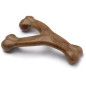 Benebone - Jouet os a macher pour chien adulte saveur bacon, Taille S