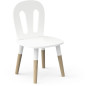 Set 1 table + 2 chaises - FIMIANA - Style scandinave - Blanc mat / Chene kronberg - DEMEYERE