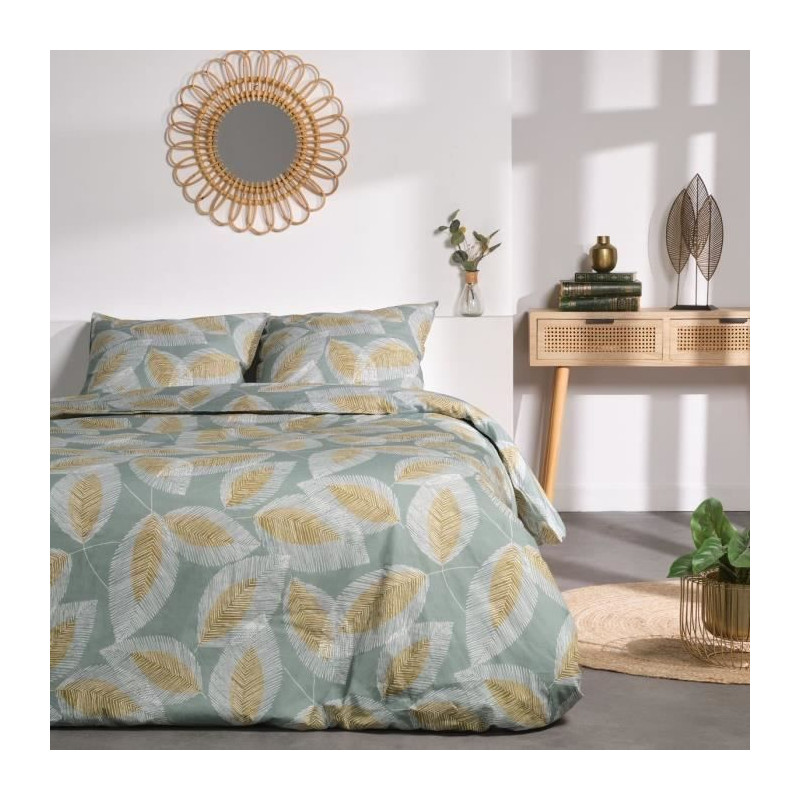 Parure de lit - TODAY - Sunshine - 122792 - 2 personnes - 240x220cm - Coton - Imprimé 14.16