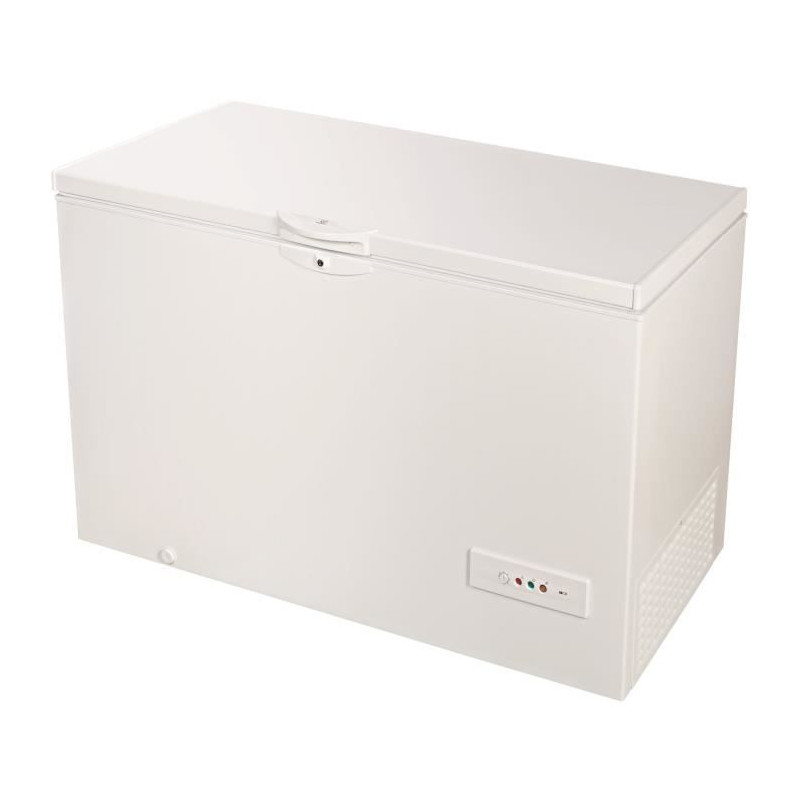 Congélateur coffre - INDESIT OS2A450HFR - 437L - Classe E - L 140,5 cm x H 91,6 cm - blanc