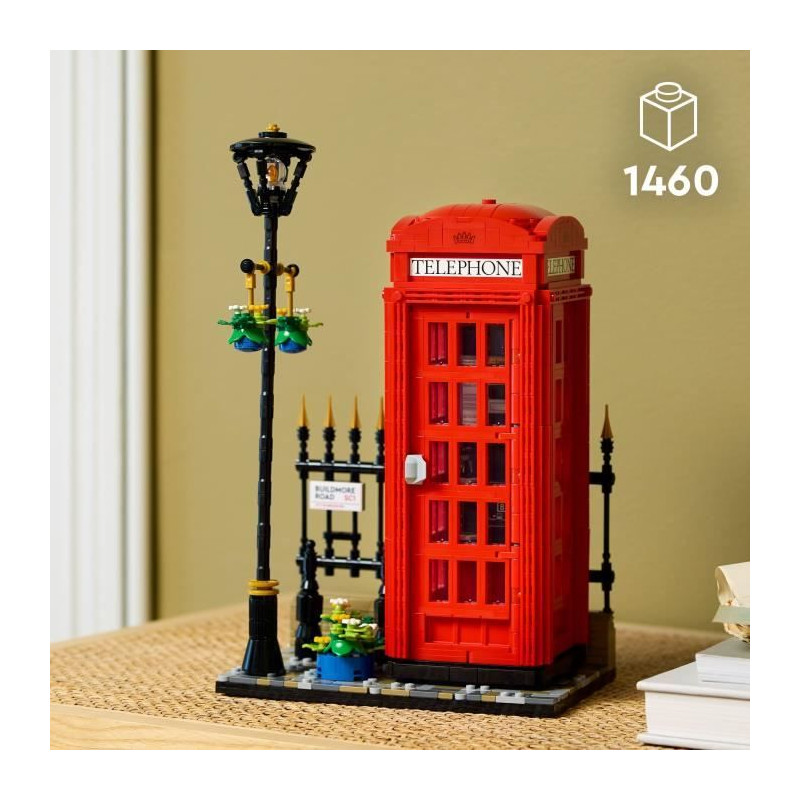 LEGO Ideas 21347 Cabine Téléphonique Londonienne Décoration Maison pour les Anglophiles