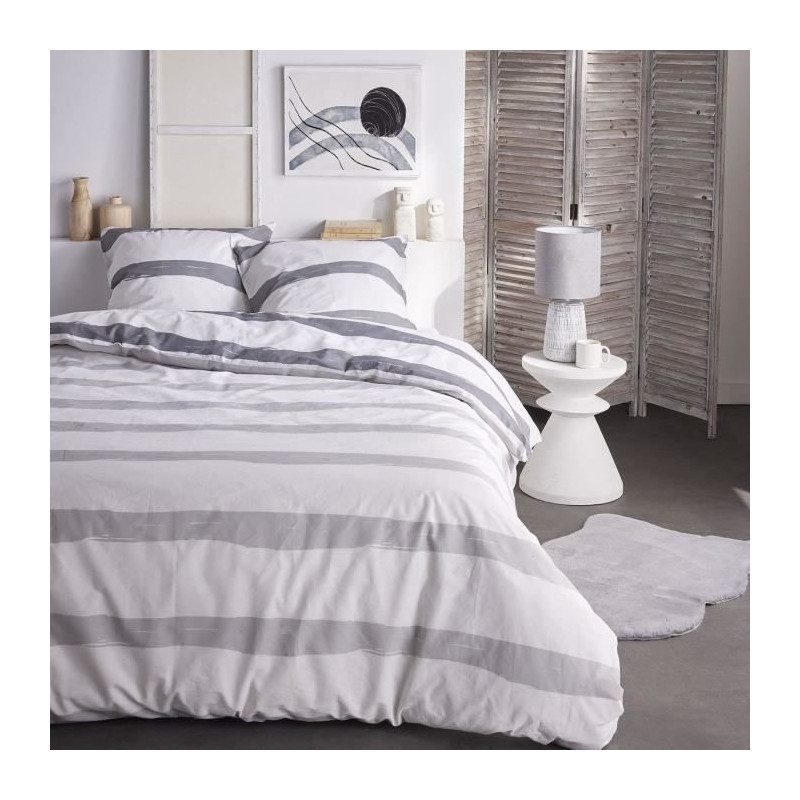 Parure de lit - TODAY - Sunshine - 123017 - 2 personnes - 240x260cm - Coton - Imprimé 15.24