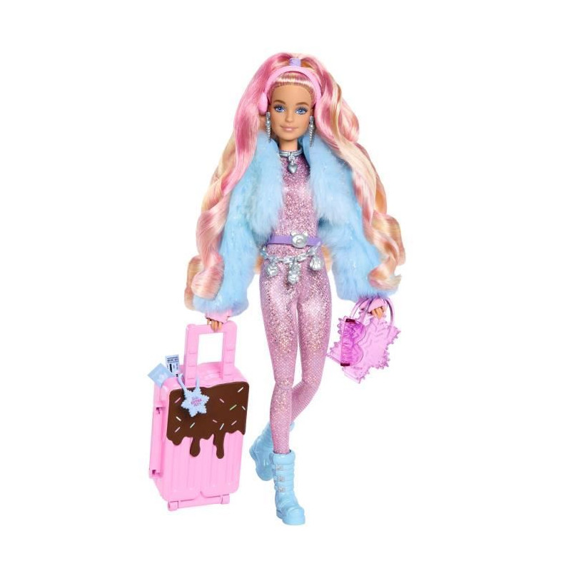 Poupée mannequin Barbie Extra Neige - Barbie - HPB16 - 15 vetements et accessoires inclus