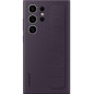 Coque et étui téléphone mobile Samsung Coque silicone avec lanière pour Galaxy S24 Ultra Violet Foncé