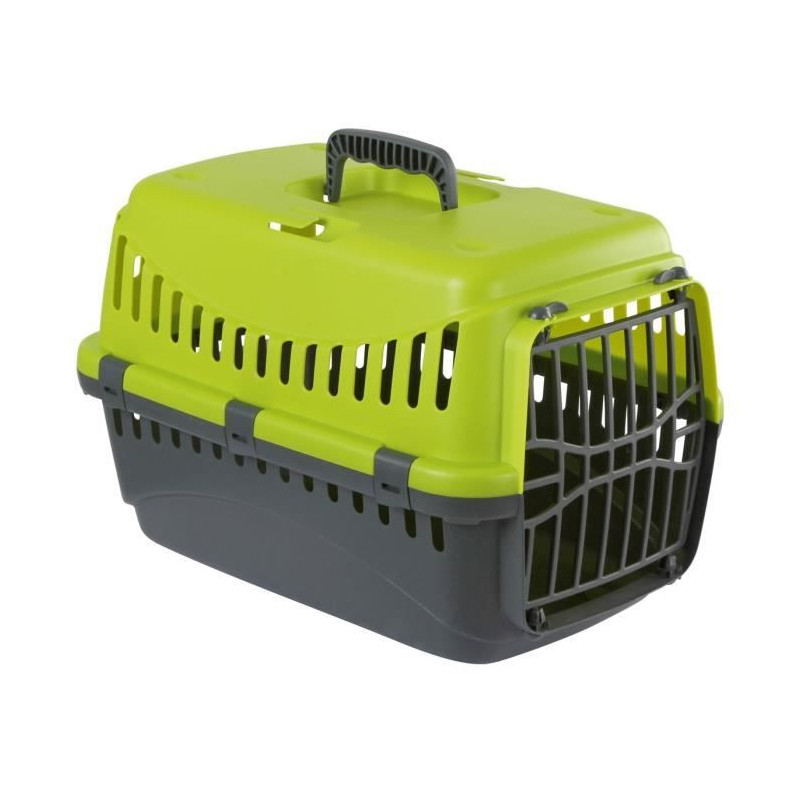 KERBL Box de transport Expedition pour chien - 48x32x32cm - Vert et gris foncé