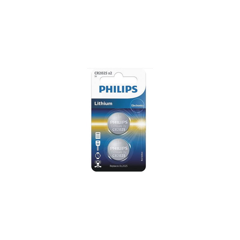 Piles Philips CR2025 x2