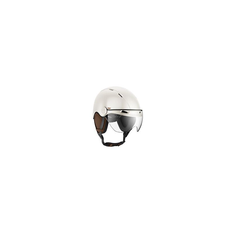 Casque vélo Casr CASQUE DE PROTECTION AVEC VISIERE STYLE IVOIRE CREME L