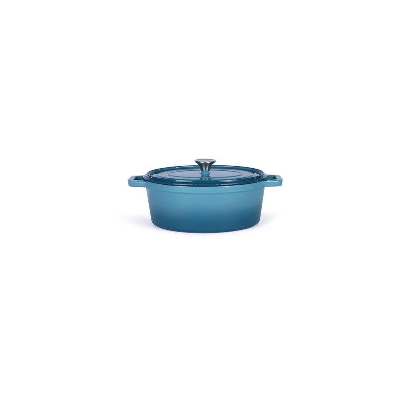 Cocotte faitout marmite Livoo Cocotte ovale en fonte emaillee MEP129B