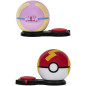 2 Poké Balls avec leur Pokémon et 6 disques d'attaques - BANDAI - Pokémon - Poké Ball attaque surprise Pikachu vs Arcko - Je