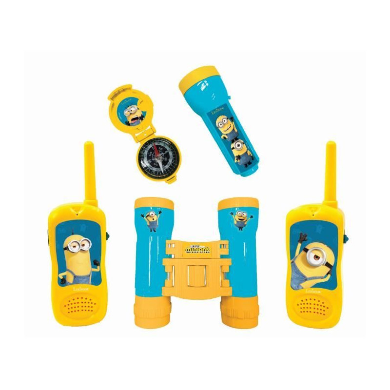 Kit d'aventurier avec Talkie-Walkies portée 120m Les Minions