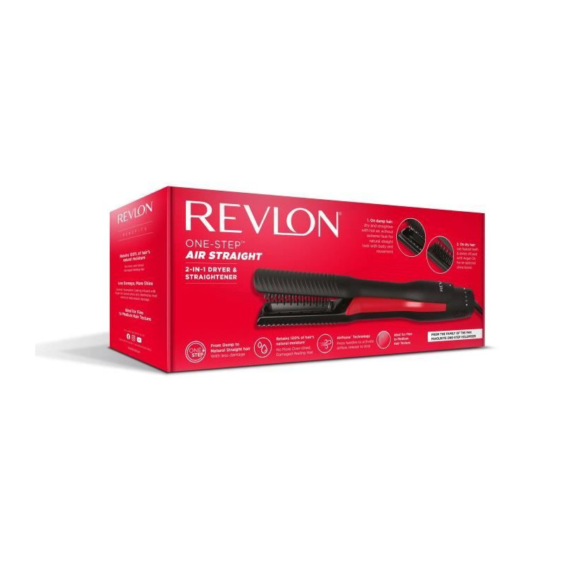 Seche cheveux et lisseur en 1 seul appareil - REVLON - ONE STEP AIR STRAIGHT - RVDR5330E