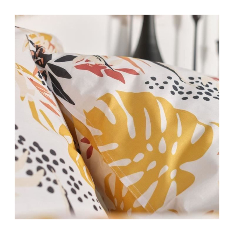 Parure de lit - TODAY - Sunshine - 122639 - 2 personnes - 240x220cm - Coton - Imprimé 14.53