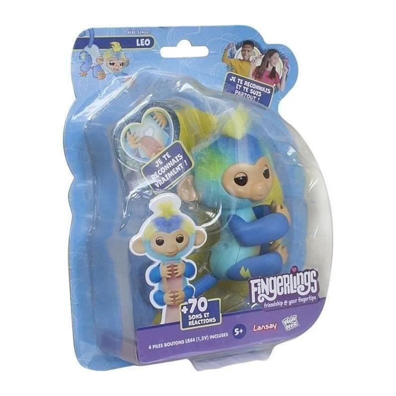 LANSAY LEO - Petit singe interactif - FINGERLINGS - figurine