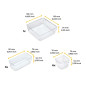 Emuca 8145320 Kit de 10 seaux organisateurs Cube pour tiroirs, Plastique, Transparent