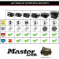 MASTER LOCK Malette de sécurité / Coffre fort - Anti feu et étanche - Format S - 4,9L