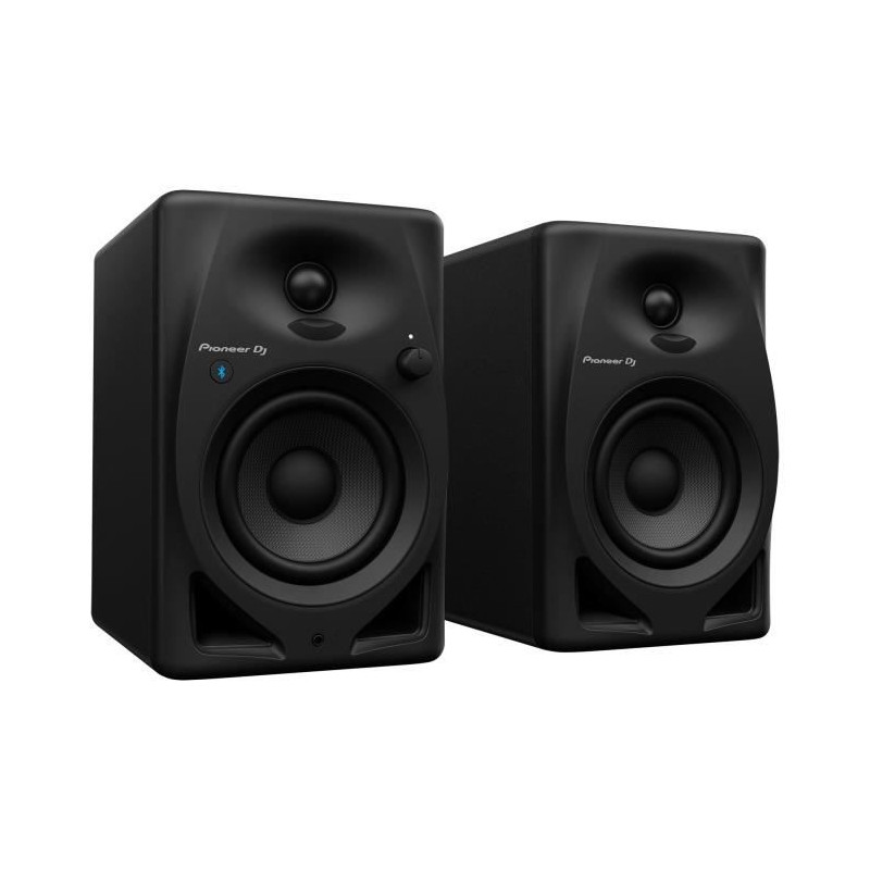 Paire d'enceintes de monitoring Pioneer DJ DM-40D-BT - Bluetooth - Bass Reflex - 2x19W - Mode DJ ou Production - Noir