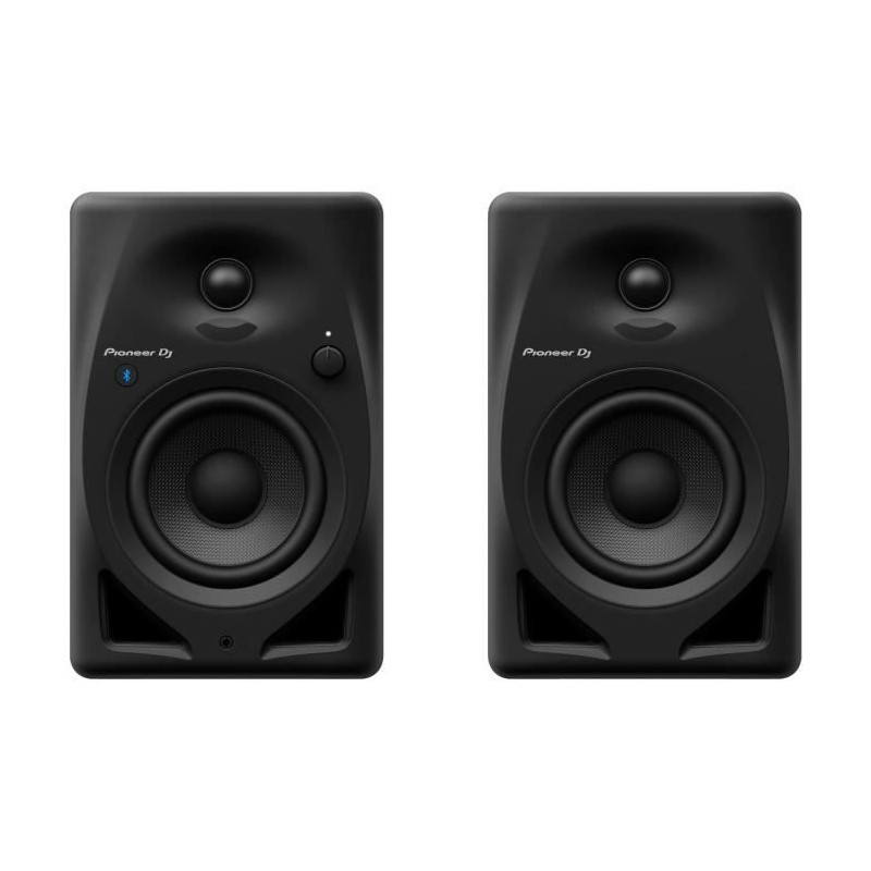 Paire d'enceintes de monitoring Pioneer DJ DM-40D-BT - Bluetooth - Bass Reflex - 2x19W - Mode DJ ou Production - Noir