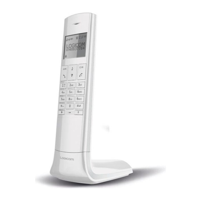 Logicom Luxia 150 Solo Téléphone Sans Fil Sans Répondeur Blanc Gris