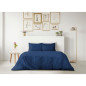 PARURE DE COUETTE LOVELY HOME - 220x240 cm - 100% COTON - BLEU