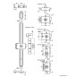 Mécanisme multipoints VAKMOBIL® Kléops® A2P* horizontale à fouillot droite blanc HERACLES VK0312H0014