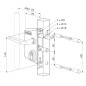 Serrure applique pour portail LAKQ30U2L pour profil de 30 à 50mm LOCINOX LAKQ30U2LZILVVSZMZM