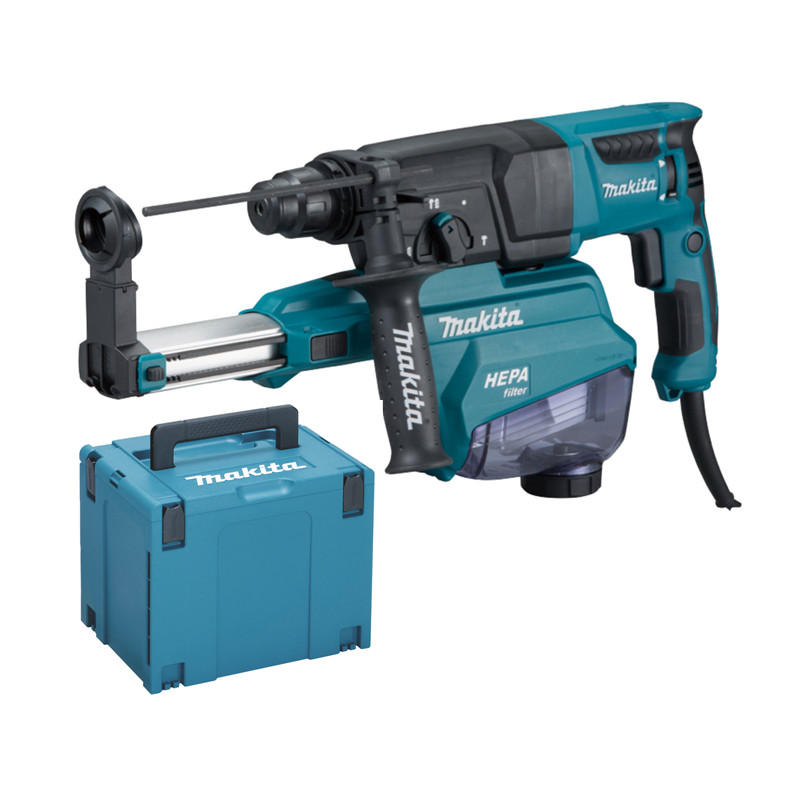 Perforateur burineur SDS Plus 800W + kit d accessoires en coffret MAKPAC MAKITA HR2652JX14