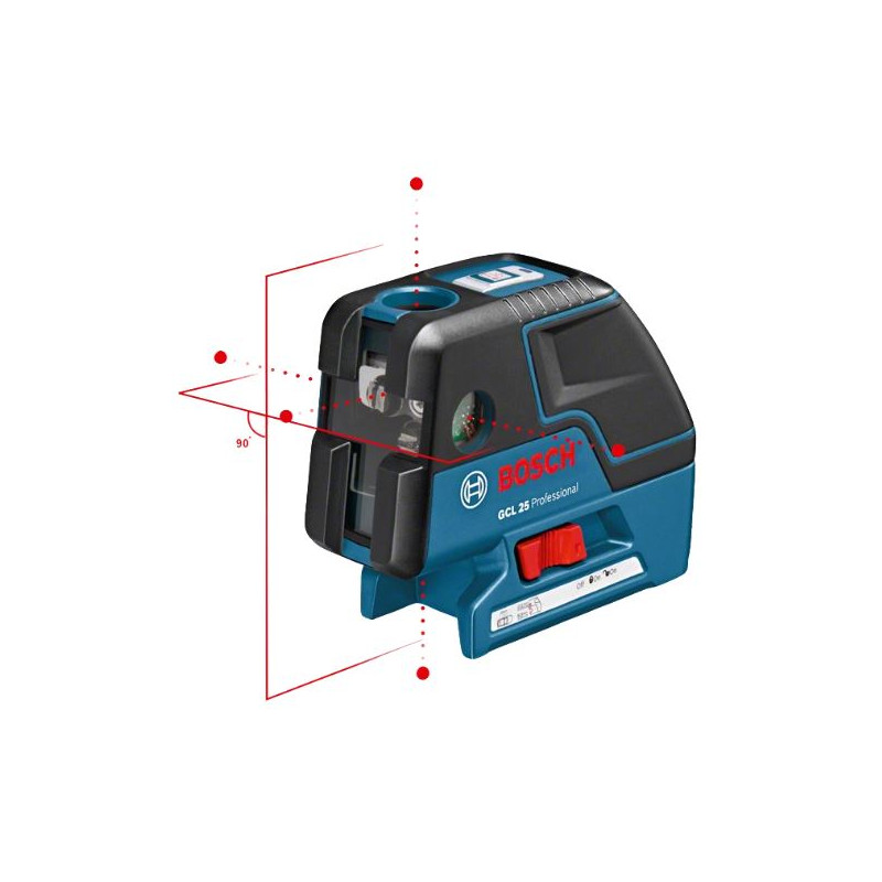 Laser points et lignes GCL 25 Professional + 4 piles 1,5V BOSCH 0601066B00