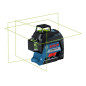 Laser lignes GLL 3 80 G Professional + piles + coffret BOSCH 0601063Y00