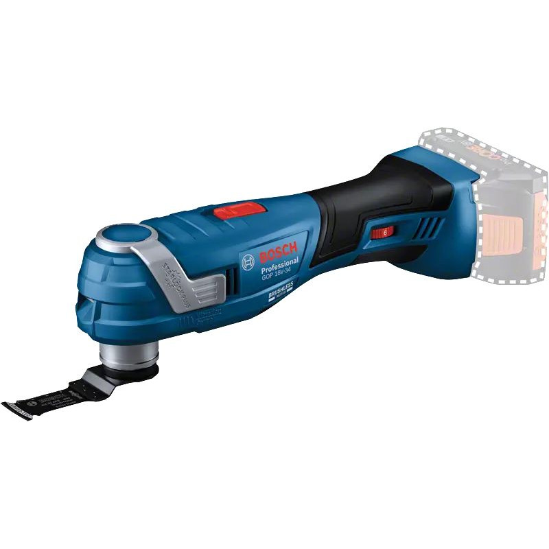 Outil oscillant 18V GOP 18V 34 (Sans batteri ni chargeur) en coffret L BOXX BOSCH 06018G2000