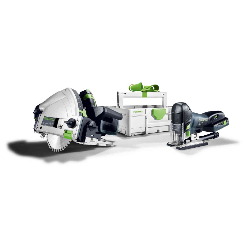 Pack de 2 outils de sciage 18V (sans batterie ni chargeur) + coffret SYSTAINER FESTOOL 578023