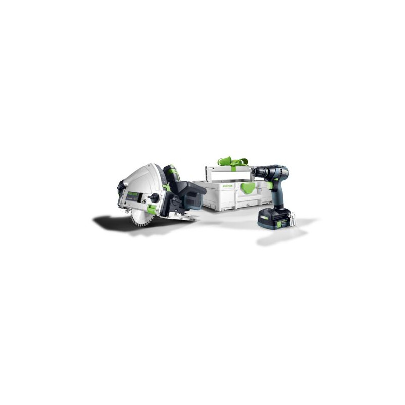 Kit combo 18V Universel (TSC 55 K + TXS 18) + 2 batteries + chargeur + TB Systainer³ M 137 FESTOOL 578024