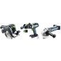 Pack 3 outils menuiserie 18V (HKC 55 + TPC 18 + AGC 18) + 2 batteries 5Ah + chargeur + Systainer FESTOOL 578025