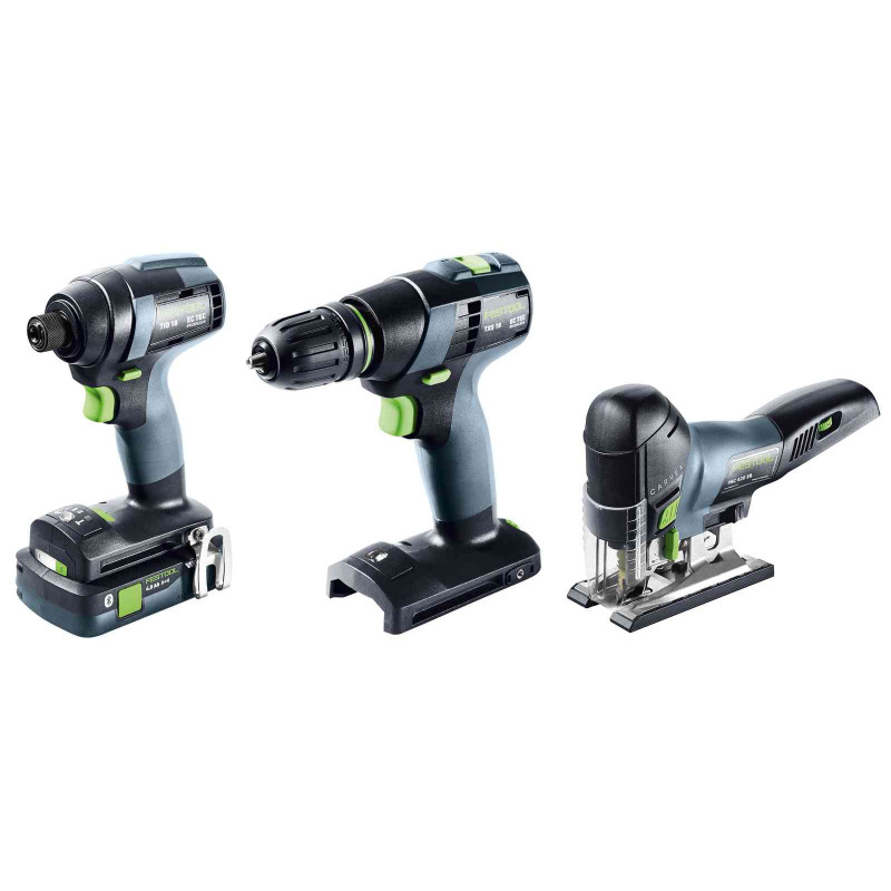 Kit combo montage 18V (TID 18 TXS + 18 PSC + 420 TB 137) + 2 batteries + chargeur + Systainer3 FESTOOL 578026