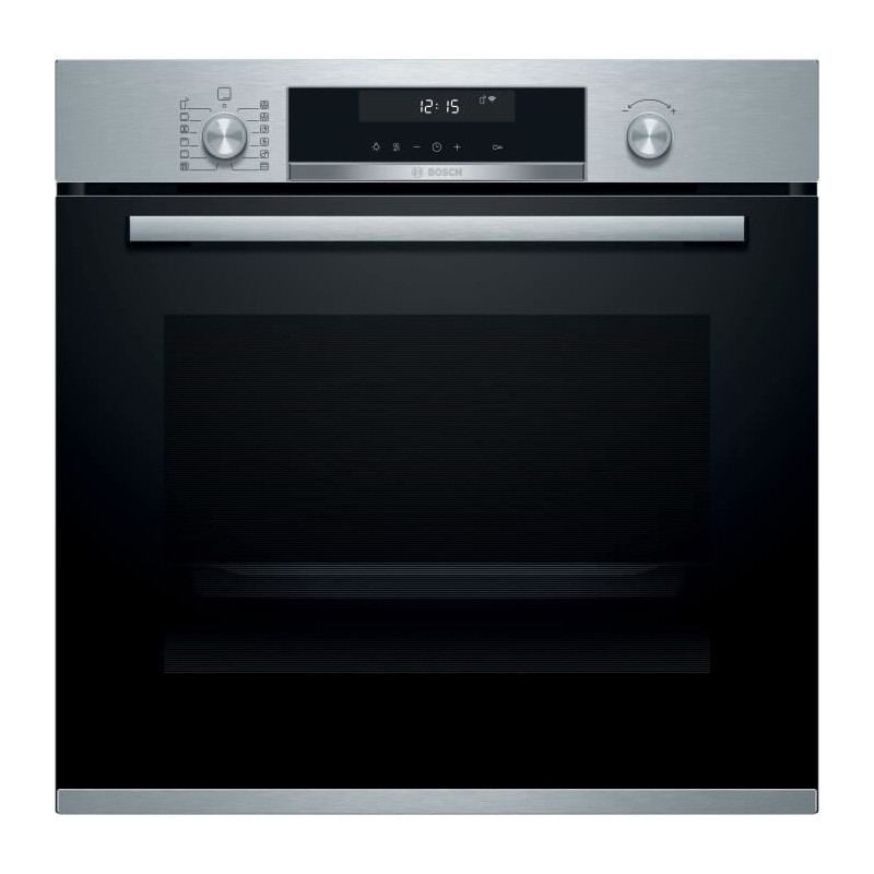 Four multifonction Pyrolyse - BOSCH SER6 - HBA5785S6 Inox - Vol four: 71l - 9 unité modes de cuisson - H595xL594xP548mm