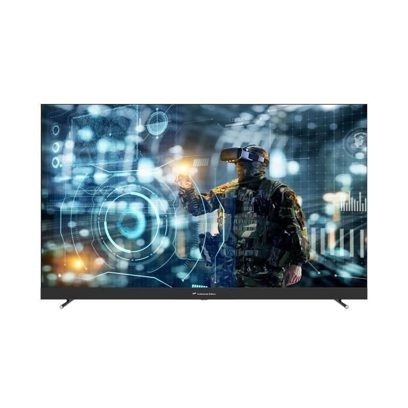 CONTINENTAL EDISON - CELEDGAM65QL24B6 - TV LED - 4K UHD QLED 144Hz- 65 (164 cm) - Smart Google TV - Wifi Bluetooth - 4xHDMI - 3x