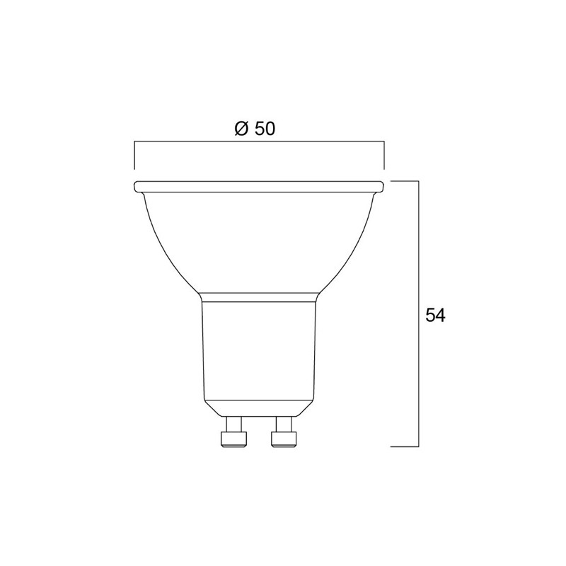 Lampe REFLED ES50 IRC 80 GU10 36° 4,2W 345lm lot de 5 SYLVANIA 0029168